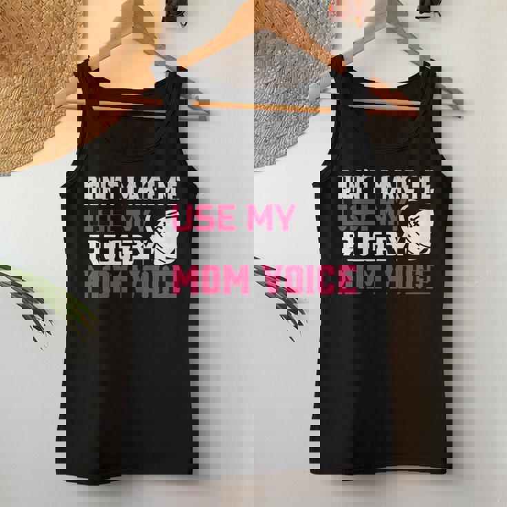 Rugby Don't Make Me Use My Rugby Momボイス。 長袖tシャツ レディースタンクトップ 面白い贈り物