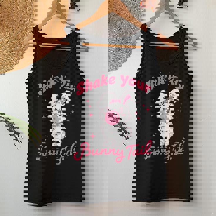 Shake Your Bunny Tail 愛らしいバブルガム レディースタンクトップ 面白い贈り物