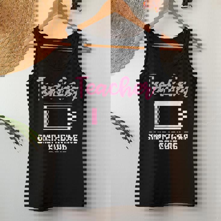 Teacherummer Recharge Required シャツ レディースタンクトップ 面白い贈り物