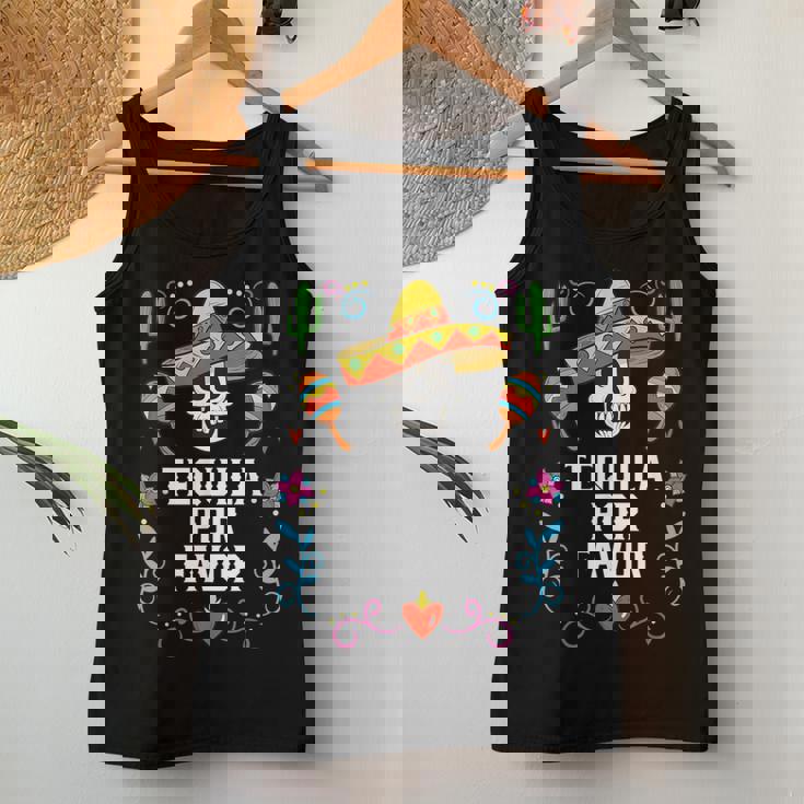 Tequila Por Favor アルコール テキーラ酒飲み メキシコ レディースタンクトップ 面白い贈り物