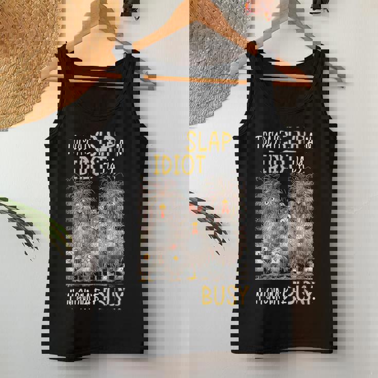 Today Is Slap An Idiot Day I’M Gonna Be Busy Crazy Chicken Women Tank Top Unique Gifts