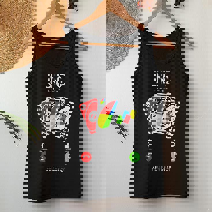 Uno Calls And I Must Be For Children レディースタンクトップ 面白い贈り物