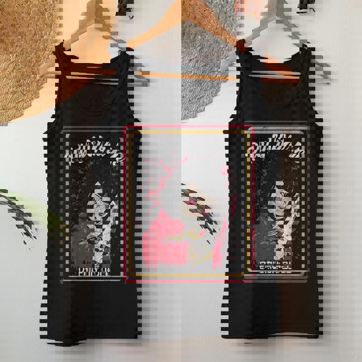 Vintage Horror Play With Me Haunted Ichimatsu Doll レディースタンクトップ 面白い贈り物