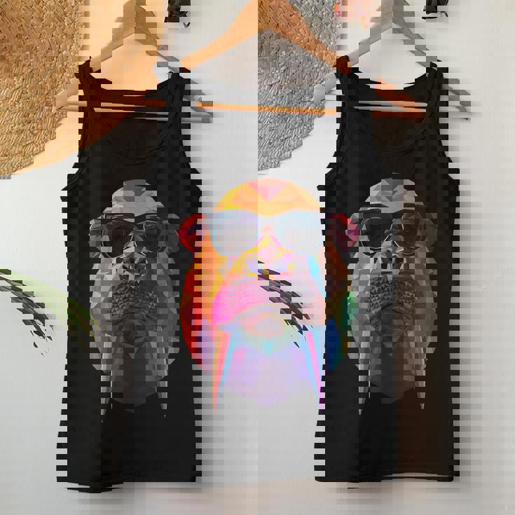 Walrus Dad Mom クールサングラス セイウチ レディースタンクトップ 面白い贈り物