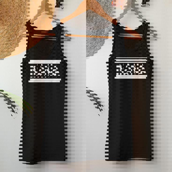 「Nana」ヘボン式「なな」「ナナ」下の名前 ローマ字 名入れ 名乗り ラテン文字 綴り レディースタンクトップ 面白い贈り物