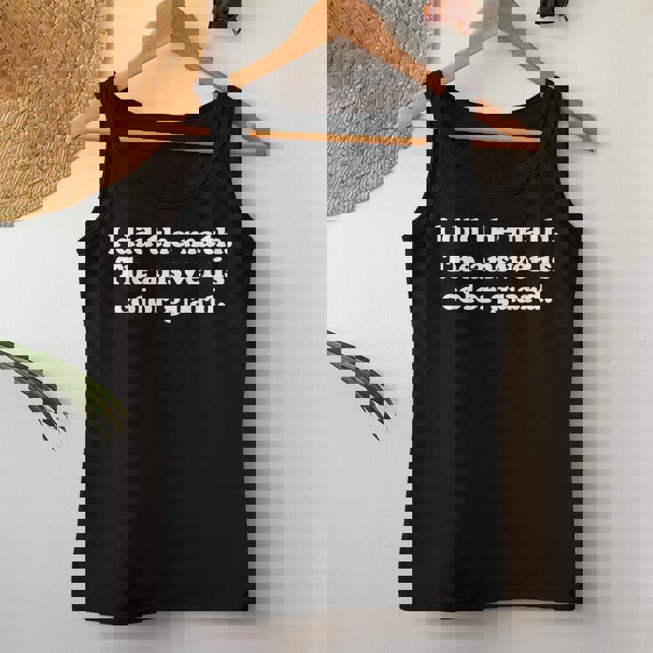 おもしろカラーガード 女の子 男の子 男性 女性 レディースタンクトップ 面白い贈り物