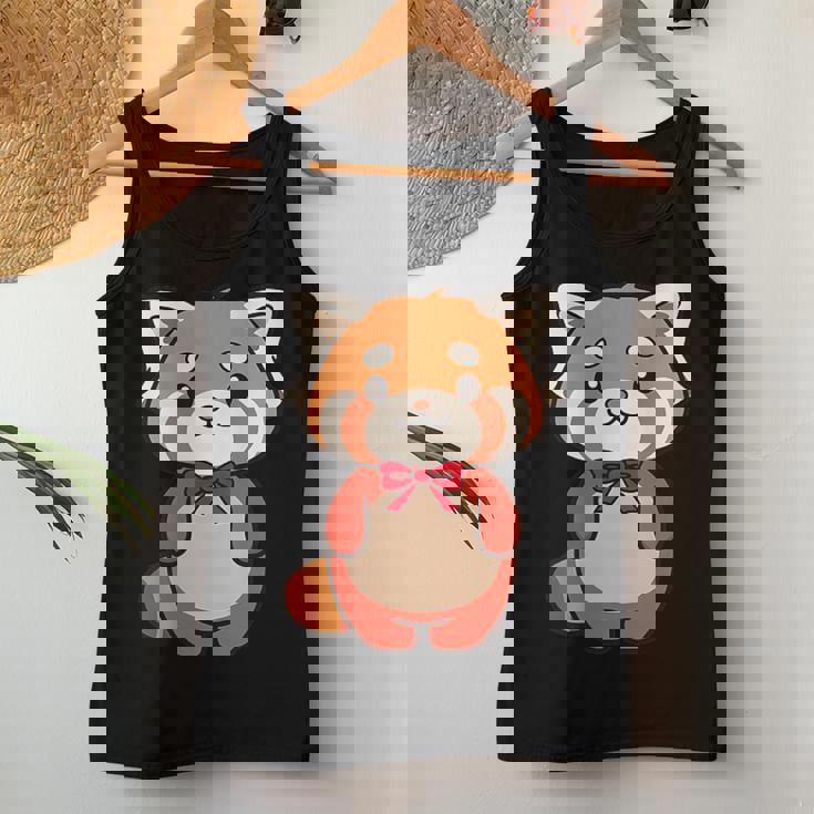 かわいいレッサーパンダ蝶ネクタイ かわいい動物園 日帰り旅行 男の子 女の子 キッズ レディースタンクトップ 面白い贈り物