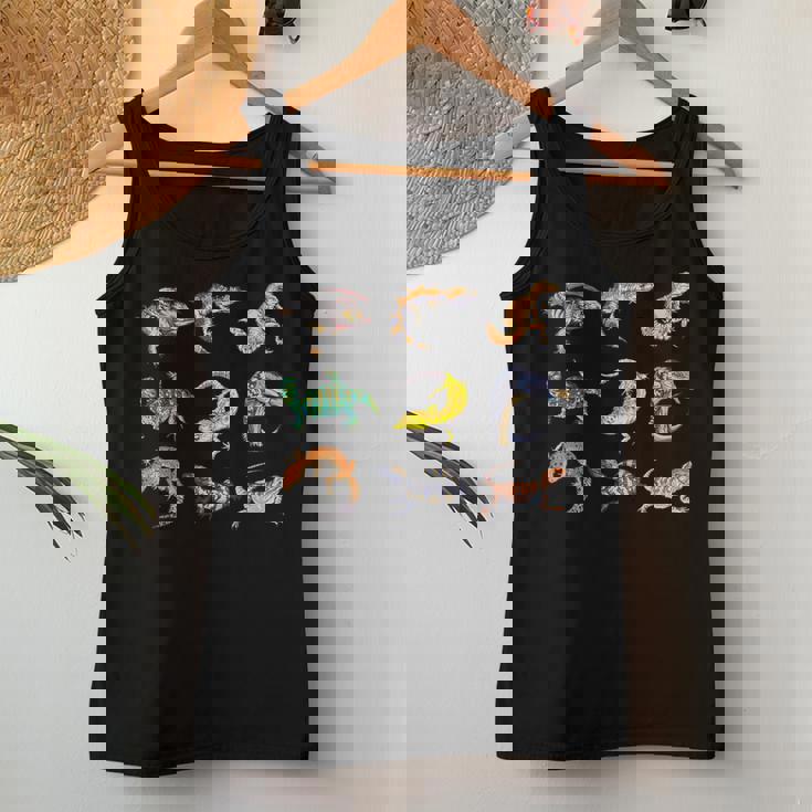 さまざまな種類のトカゲ 男の子 キッズ 女の子 教育 トカゲ レディースタンクトップ 面白い贈り物