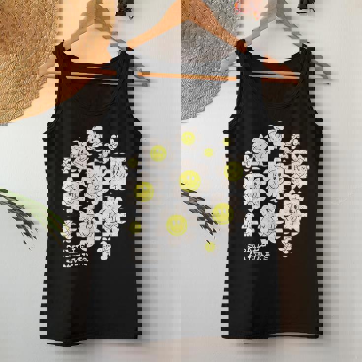 イエロー スマイル 顔 花mile Always キッズ 幼児 女の子 レディースタンクトップ 面白い贈り物