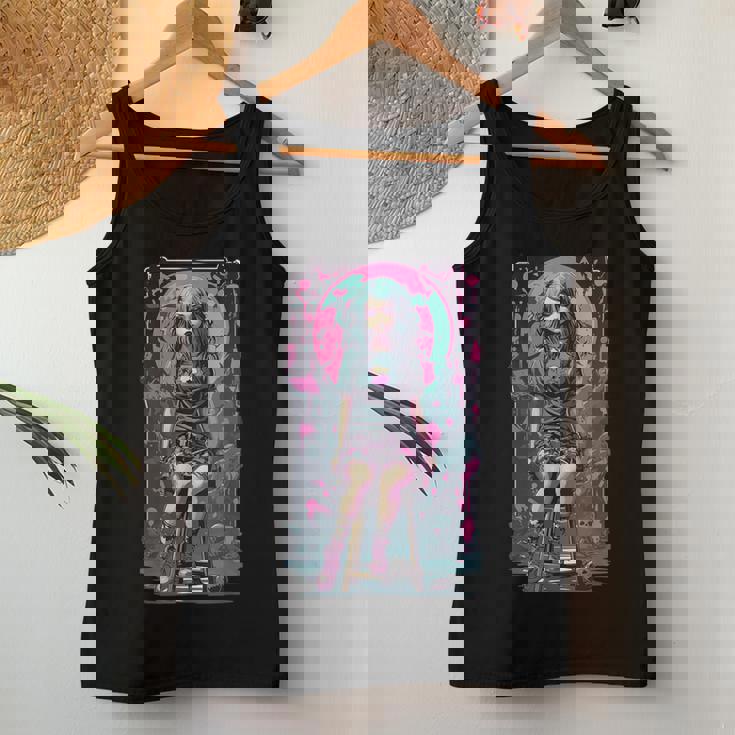 オカルト ゴシック E-Girl ゴスガール 美的 アニメ デザイン レディースタンクトップ 面白い贈り物