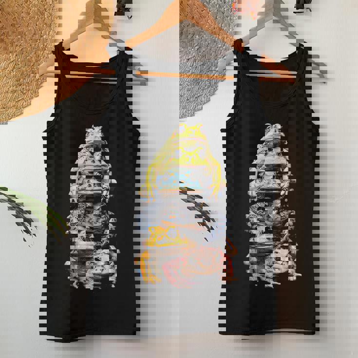 カエルキャッチャー 男の子 女の子 カエルハンター 動物 恋人 カエル レディースタンクトップ 面白い贈り物