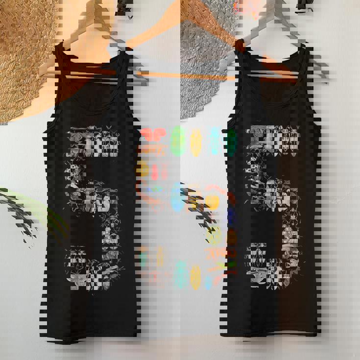 キッズ 5歳 誕生日 虫 虫 カブトムシ 男の子 女の子 5歳 レディースタンクトップ 面白い贈り物