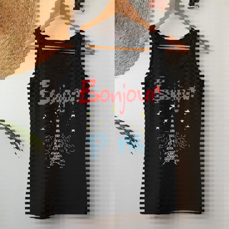 グラフィックデザイン ギフト エッフェル塔 パリ フランス 男性 女性 長袖tシャツ レディースタンクトップ 面白い贈り物