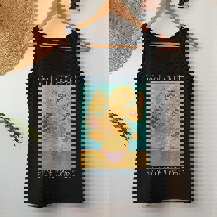 ゴッホ 面白いtシャツ ひまわり 名作 アート 花 印象派 絵画 メンズ レディース 服 美術 油彩画 レディースタンクトップ 面白い贈り物