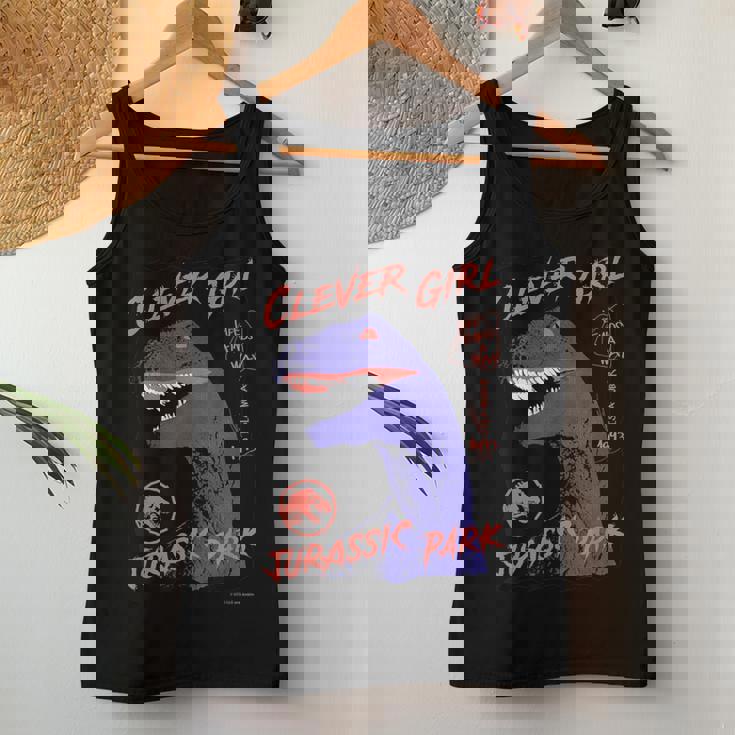 ジュラシック・ワールド Clever Girljurassic Park レディースタンクトップ 面白い贈り物