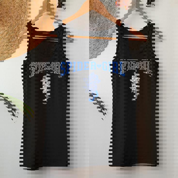 スパイダー・ガールpider Girl 青 レディースタンクトップ 面白い贈り物