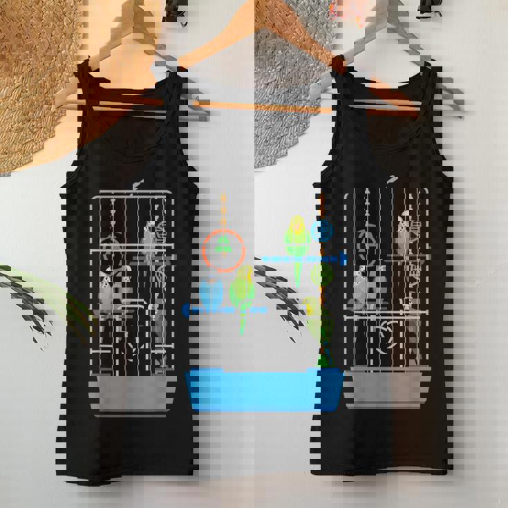 セキセイインコ かわいい 鳥 飼い主 ペット ギフト 女の子 レディースタンクトップ 面白い贈り物