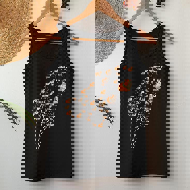 タンポポのモルモットの花、花のモルモットの木 レディースタンクトップ 面白い贈り物