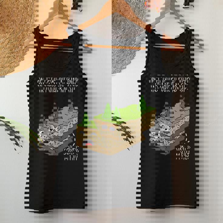 テクトニックプレートorry My Fault Teacher レディースタンクトップ 面白い贈り物