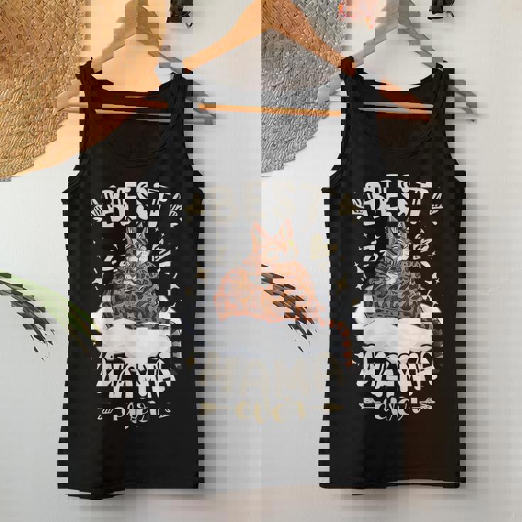 ベンガル猫のお母さんと子猫、母の日、お母さん レディースタンクトップ 面白い贈り物