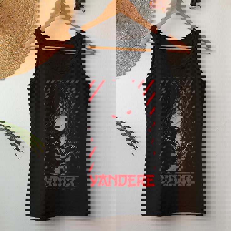 ヤンデレ アニメ 女の子 かわいい エモ ゴス オタク アニメ マンガ好き レディースタンクトップ 面白い贈り物