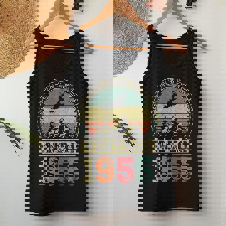 ヴィンテージ 1955 ギフト 男性 女性 長寿祝い 1955年生まれ 還暦祝い ユニークな誕生日プレゼント レディースタンクトップ 面白い贈り物