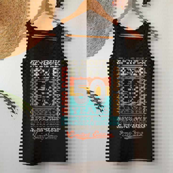 ヴィンテージ 1975 ギフト 男性 女性 長寿祝い 1975年生まれ 還暦祝い ユニークな誕生日プレゼント レディースタンクトップ 面白い贈り物