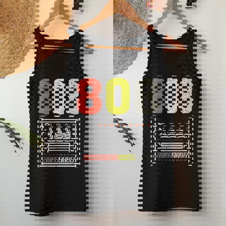 ヴィンテージ 808 ローランド ドラムマシン ギフト 男性 女性 ドラムに レディースタンクトップ 面白い贈り物