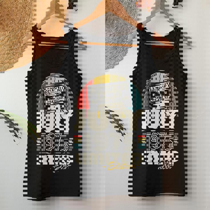 ヴィンテージ誕生日 50歳 男性 女性 1975年7月生まれ レディースタンクトップ 面白い贈り物