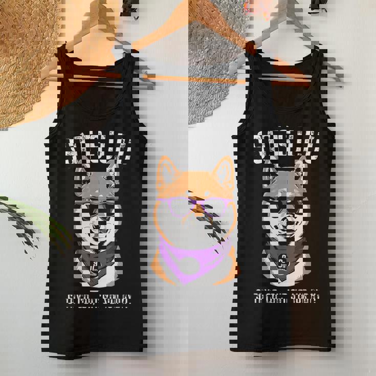 卒寿祝い 犬 柴犬 サングラス 父 男性 女性 母 犬好き 卒寿 お祝い 90歳 おもしろ おもろい レディースタンクトップ 面白い贈り物