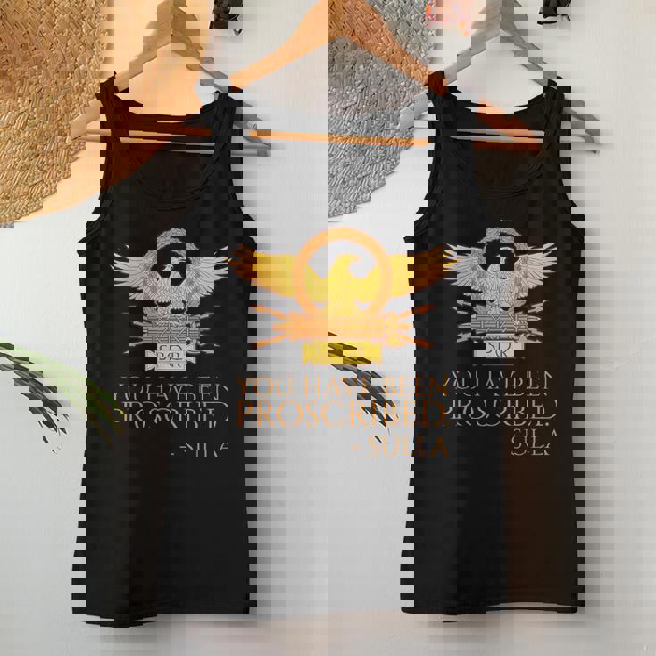 古代ローマ You Have Been Proscribed ローマの歴史pqr レディースタンクトップ 面白い贈り物