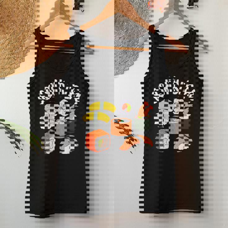 寿司アート 男性 女性 和食 寿司 巻き寿司 好き レディースタンクトップ 面白い贈り物