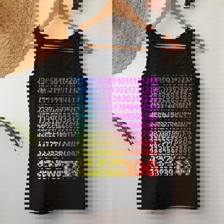 数字の日 100 数字の日 キッズコスチューム 算数の日 女の子 男の子 レディースタンクトップ 面白い贈り物