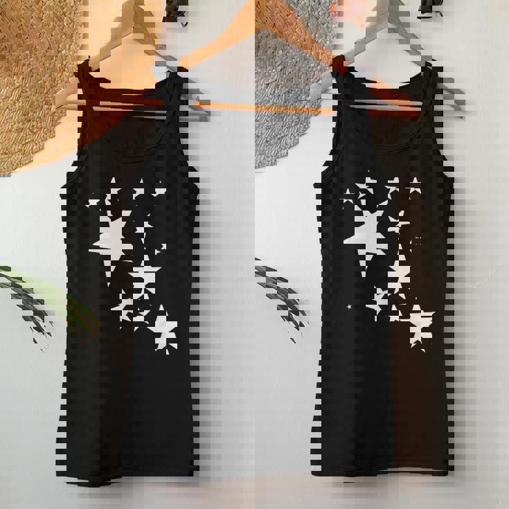 白い星 星柄 デザイン コスチューム ギフト 男性 女性 子供 レディースタンクトップ 面白い贈り物