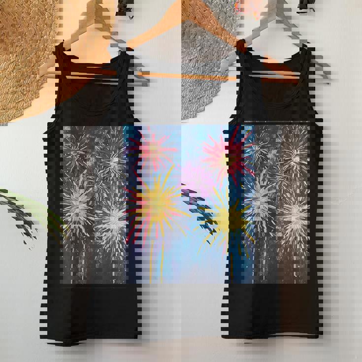 祭りのための花火ショー レディースタンクトップ 面白い贈り物