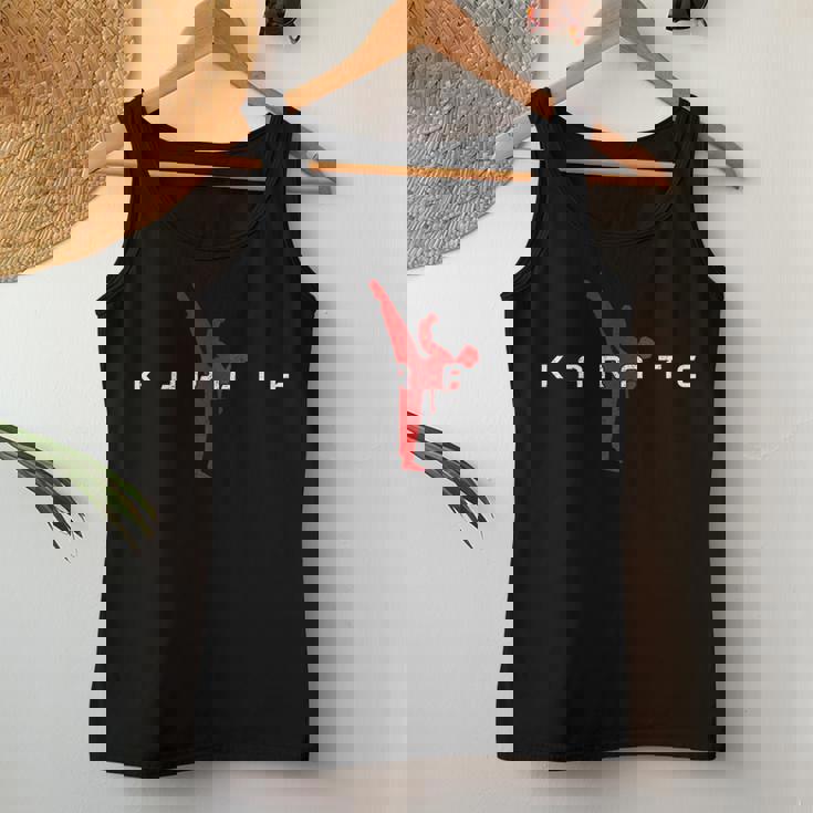 空手 格闘技 ファイター 黒帯 男の子 女の子 キッズ レディースタンクトップ 面白い贈り物