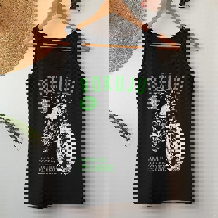 緑寿祝い バイク好き 車好き 父 男性 女性 クラシックバイク 66歳 I'm Not Old I'm Classic レディースタンクトップ 面白い贈り物