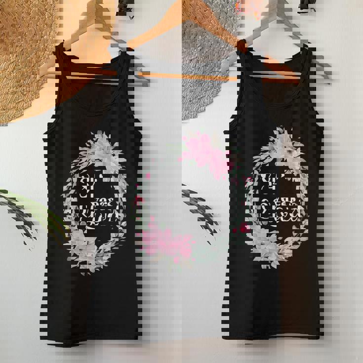 花柄 84歳 誕生日 男性 女性 84歳 誕生日 レディースタンクトップ 面白い贈り物