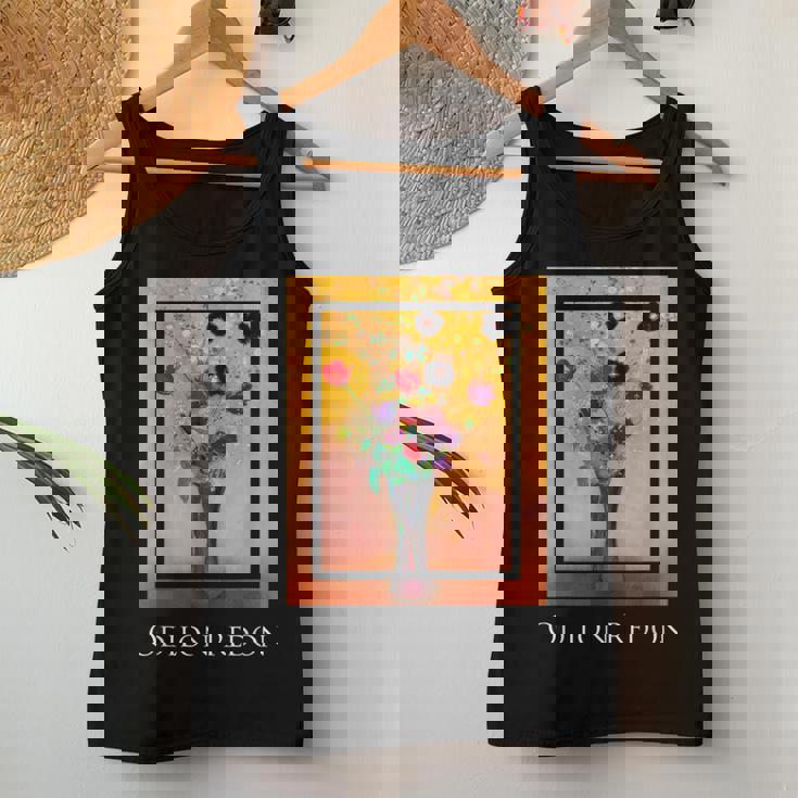 花瓶 オディロン・ルドン 絵画 シンボリズム 花ase Flowers Odilon Redonymbolism レディースタンクトップ 面白い贈り物