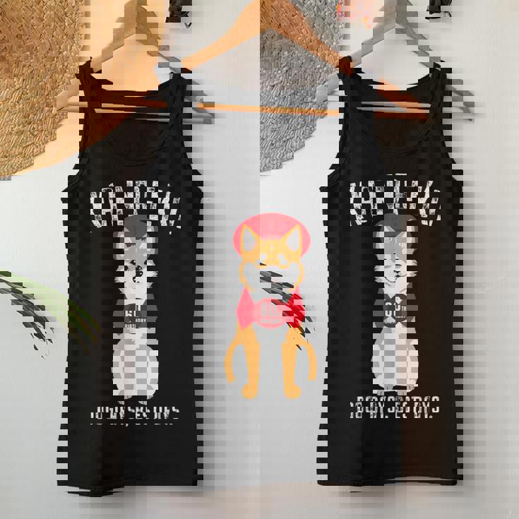 還暦祝い 犬 柴犬 ちゃんちゃんこ 男性 女性 犬好き 60歳 Dog Days Best Days レディースタンクトップ 面白い贈り物