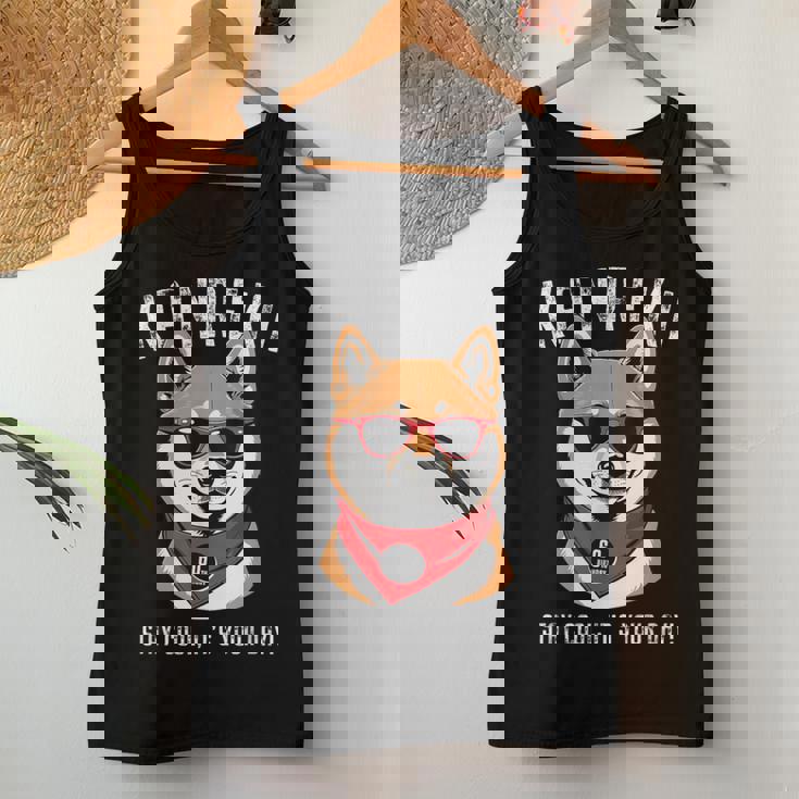 還暦祝い 犬 柴犬 サングラス 父 男性 女性 母 犬好き 還暦 お祝い 60歳 おもしろ おもろい レディースタンクトップ 面白い贈り物