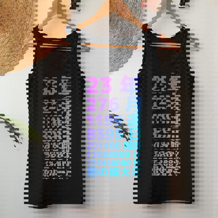 面白い23歳の誕生日の古いメーター 面白い23歳のギフト 女性 男性 面白い電卓 23歳の誕生日のギフト レディースタンクトップ 面白い贈り物