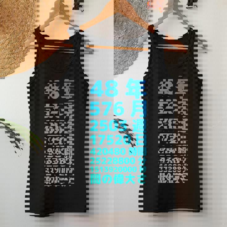 面白い48歳の誕生日の古いメーター 面白い48歳のギフト 女性 男性 面白い電卓 48歳の誕生日のギフト レディースタンクトップ 面白い贈り物