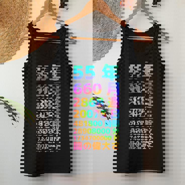 面白い55歳の誕生日の古いメーター 面白い55歳のギフト 女性 男性 面白い電卓 55歳の誕生日のギフト レディースタンクトップ 面白い贈り物