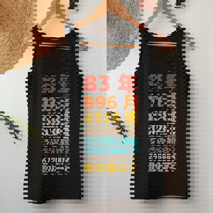 面白い83歳の誕生日の古いメーター 面白い83歳のギフト 女性 男性 面白い電卓 83歳の誕生日のギフト レディースタンクトップ 面白い贈り物