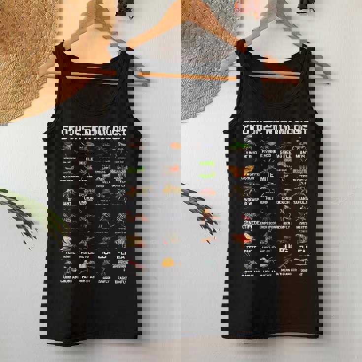 面白い昆虫学 虫虫好き 男性 女性 男の子 女の子 子供 レディースタンクトップ 面白い贈り物