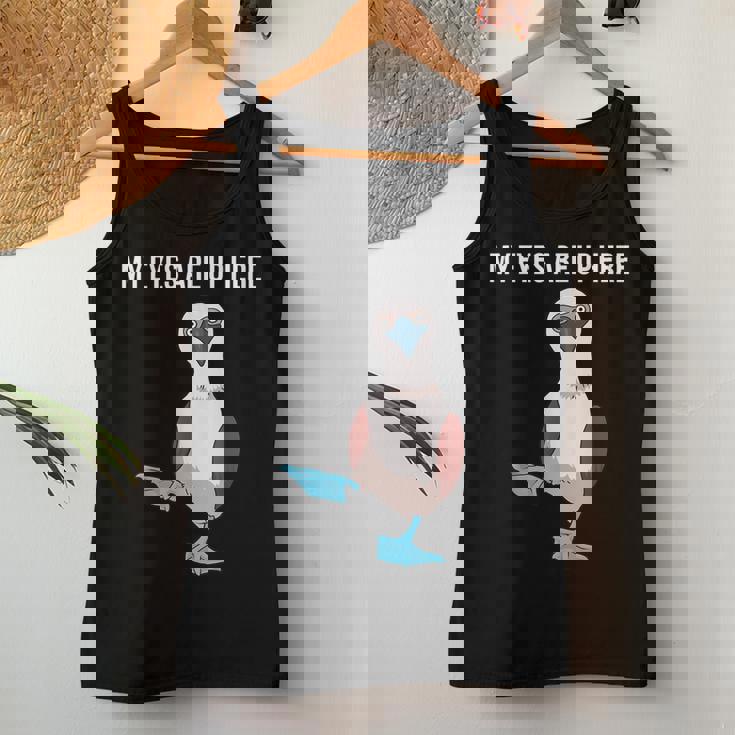 面白い鳥の贈り物女性男性アオアシカツオドリ レディースタンクトップ 面白い贈り物