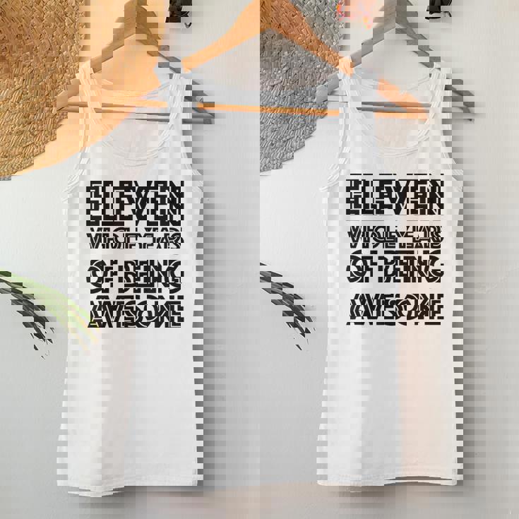 11歳の誕生日シャツギフト年齢11歳男の子女の子 レディースタンクトップ 面白い贈り物