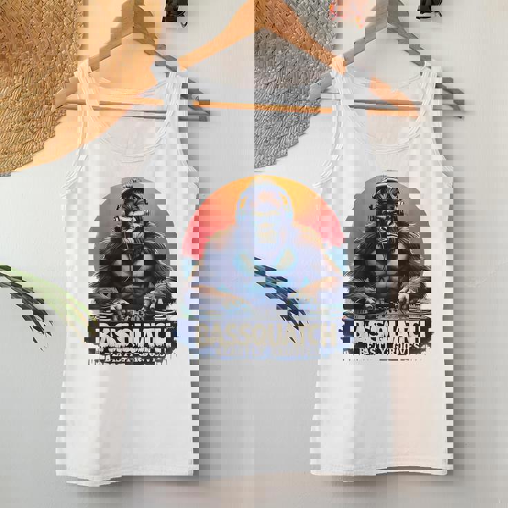 Bassquatch – Groovyasquatch Djデザイン 音楽愛好家向け レディースタンクトップ 面白い贈り物