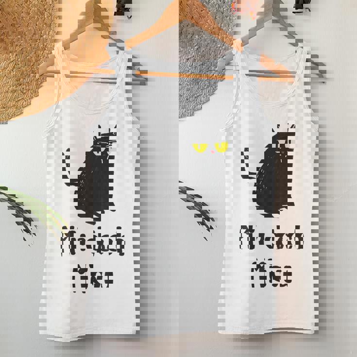 Cat Mir Doch Egal Miau Women's Cat Gray Tank Top Frauen Lustige Geschenke